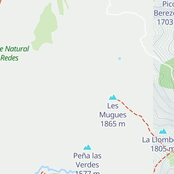 Map of Pico Corteguerón