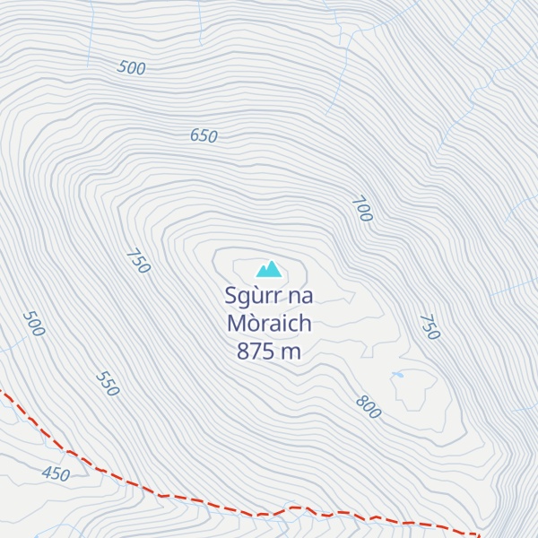 Map of Sgùrr na Mòraich