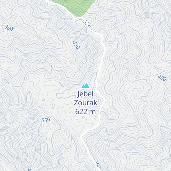 Map of Jebel Zourak