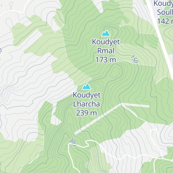 Map of Koudyet Lharcha