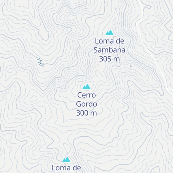 Map of Cerro Gordo