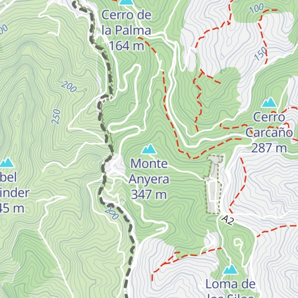Map of Monte Anyera