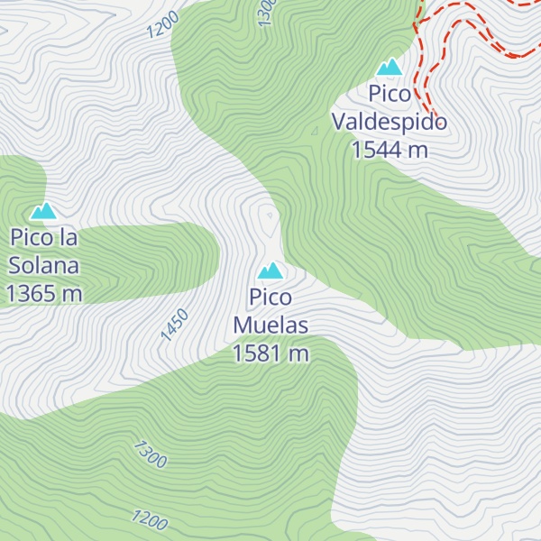 Map of Pico Muelas