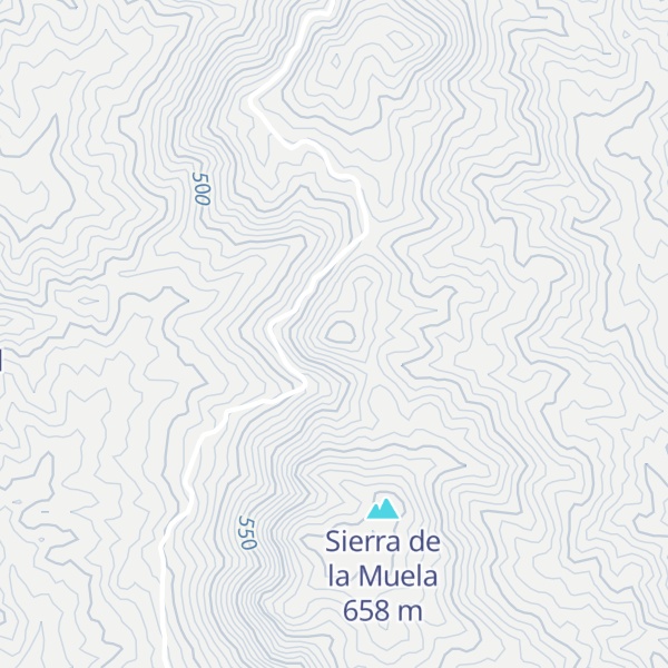 Map of Cerro de los Cotorros
