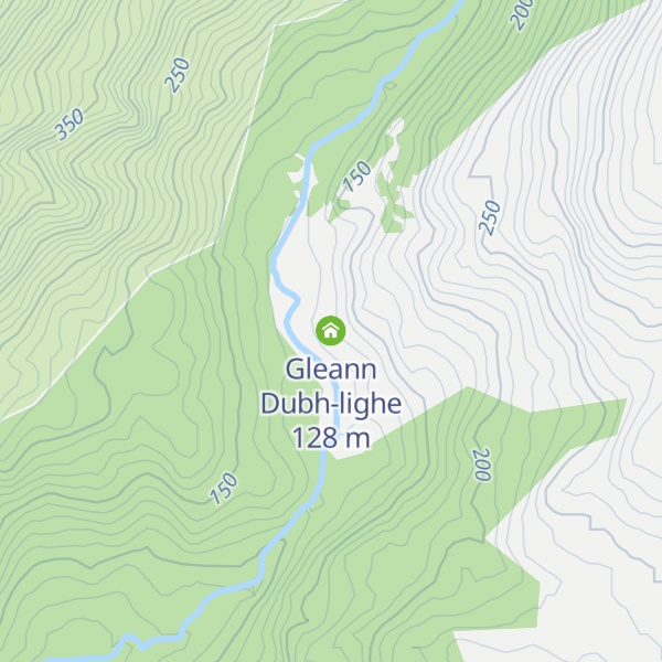 Map of Gleann Dubh-lighe