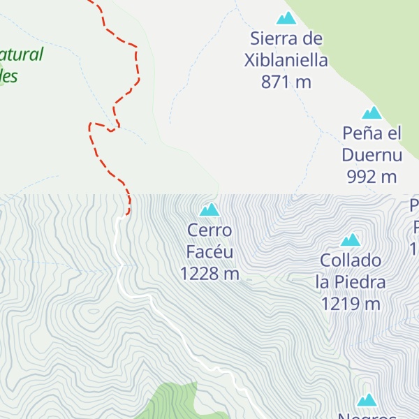 Map of Cerro Facéu