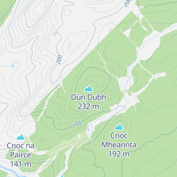 Map of Dùn Dubh