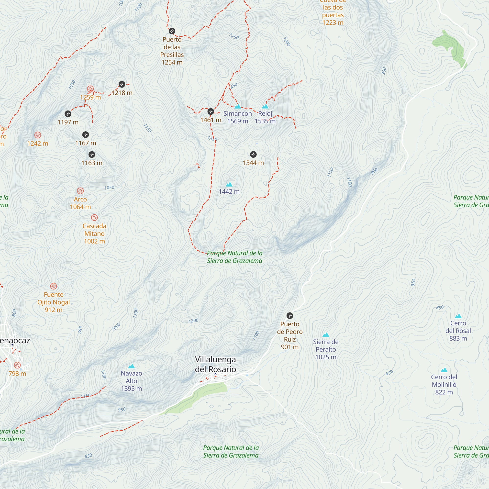 Refugio para ganado map