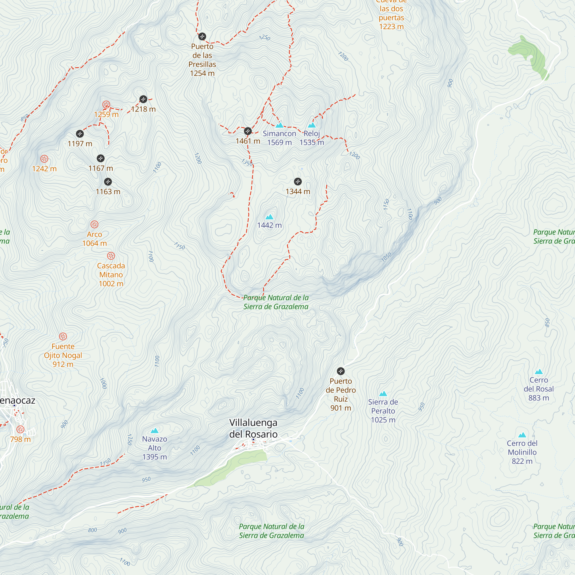 Refugio para ganado map