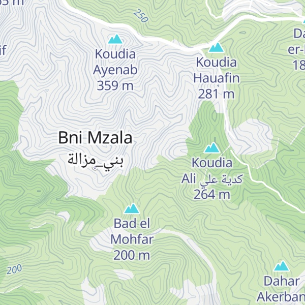 Map of Arkab Ain Randa