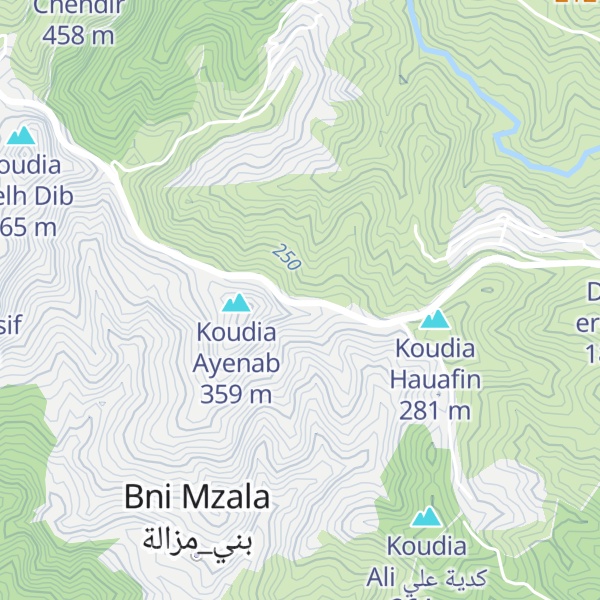 Map of Dahar Aïn Randa