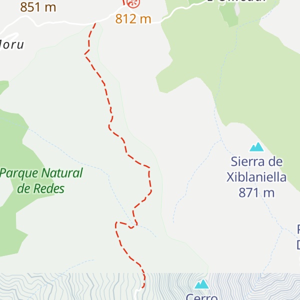 Map of Cerro Braña