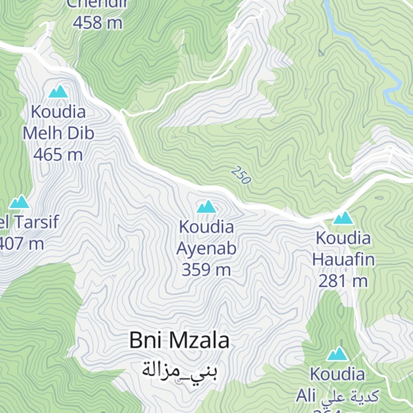 Map of Koudia Ayenab