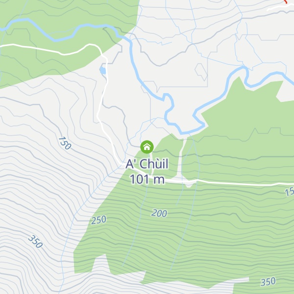 Map of A' Chùil