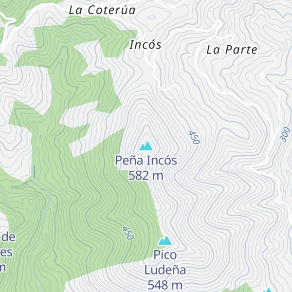 Map of Peña Incós