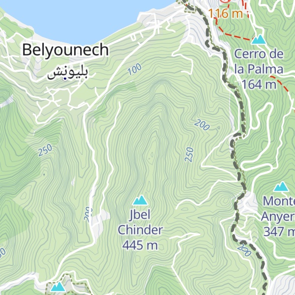 Map of Chak Bad el Hayar