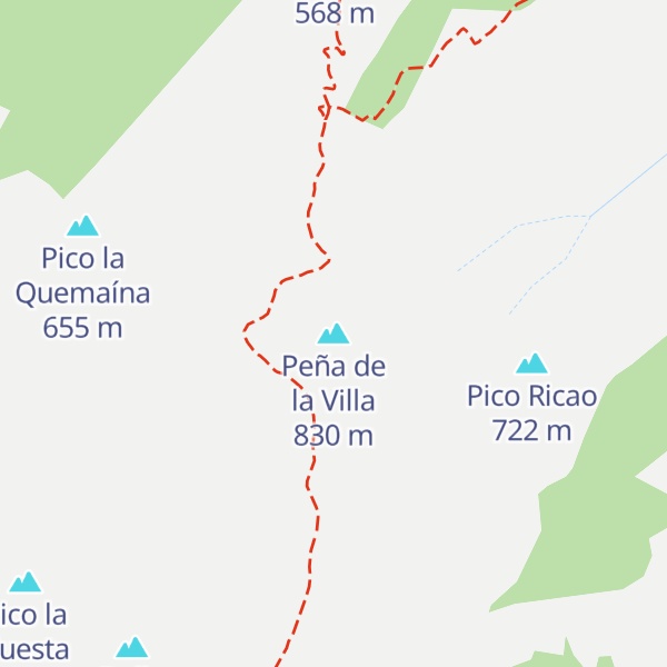 Map of Peña de la Villa