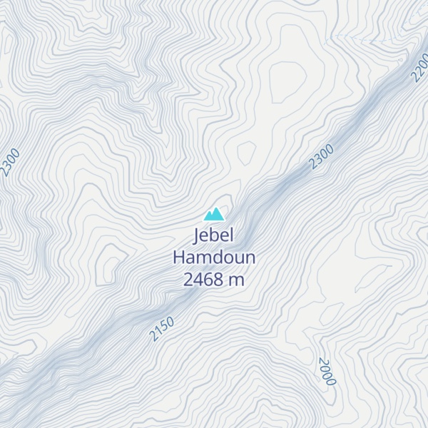 Map of Jebel Hamdoun