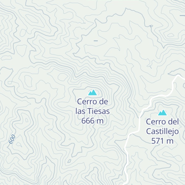 Map of Cerro de las Tiesas