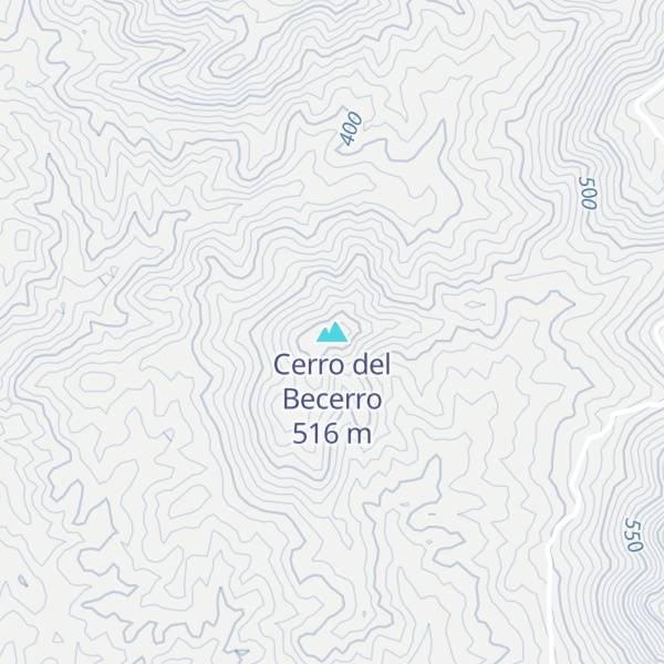 Map of Cerro del Becerro