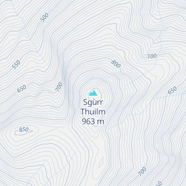 Map of Sgùrr Thuilm