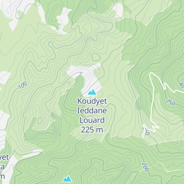 Map of Koudyet Ieddane Louard