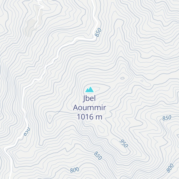 Map of Jbel Aoummir