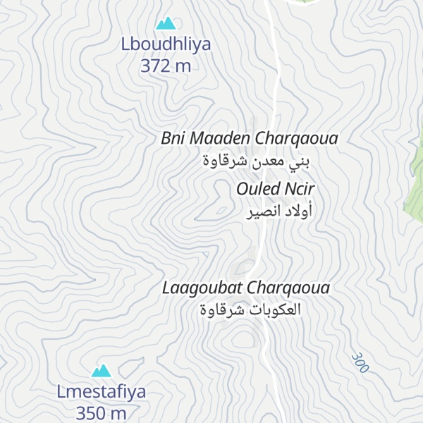 Map of Jebel Bouhalia