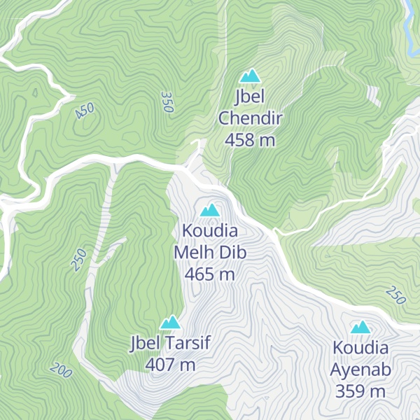 Map of Koudia Melh Dib