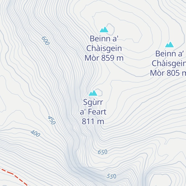 Map of Sgùrr a' Feart