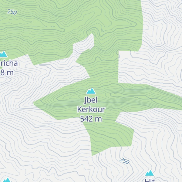 Map of Jbel Kerkour