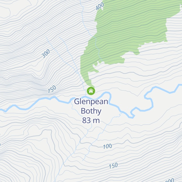 Map of Glenpean Bothy