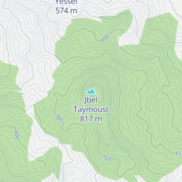 Map of Jbel Taymoust
