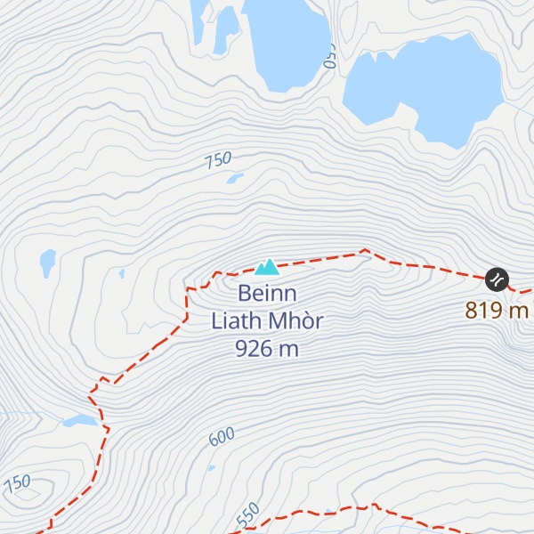 Map of Beinn Liath Mhòr