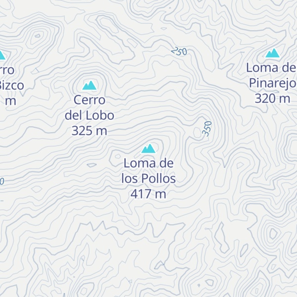 Map of Loma de los Pollos