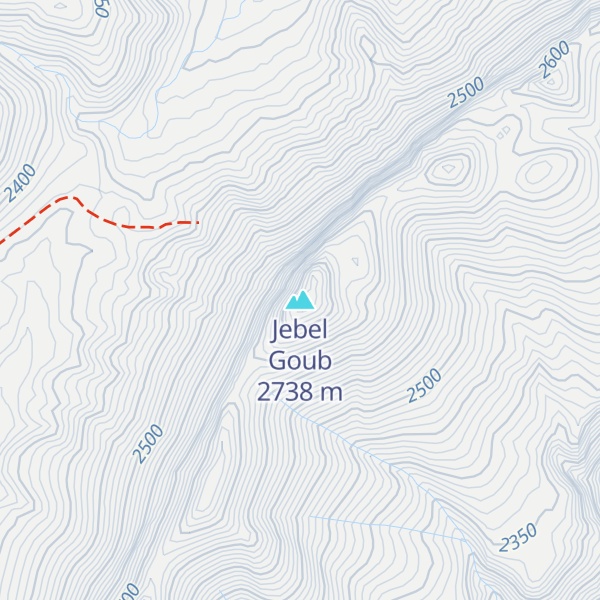 Map of Jebel Goub