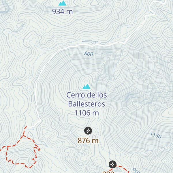 Map of Cerro de los Ballesteros