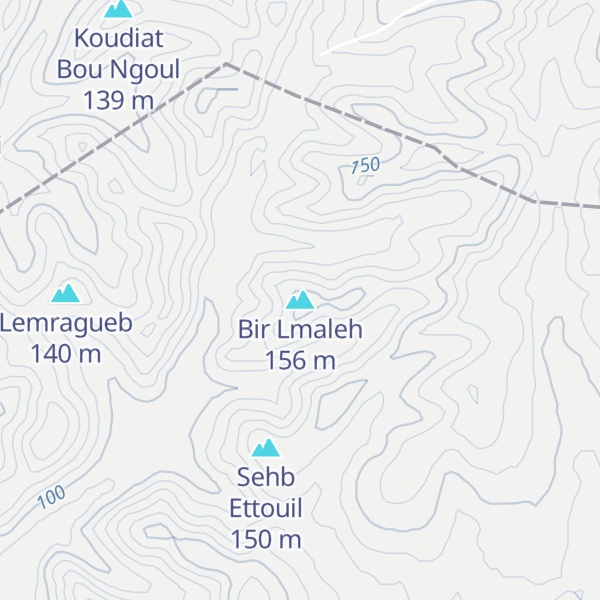 Map of Bir Lmaleh
