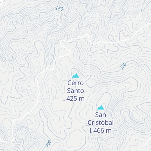 Map of Cerro Santo