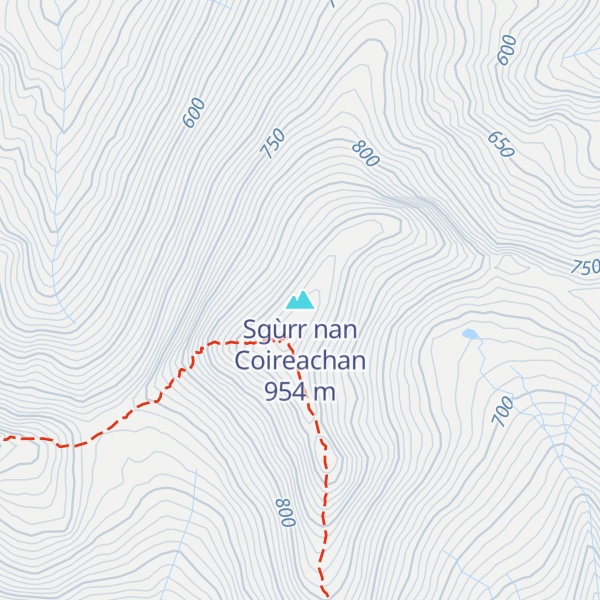 Map of Sgùrr nan Coireachan