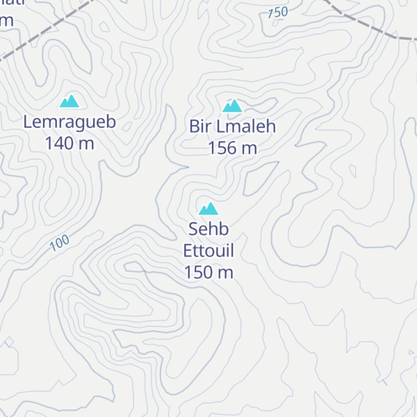 Map of Sehb Ettouil