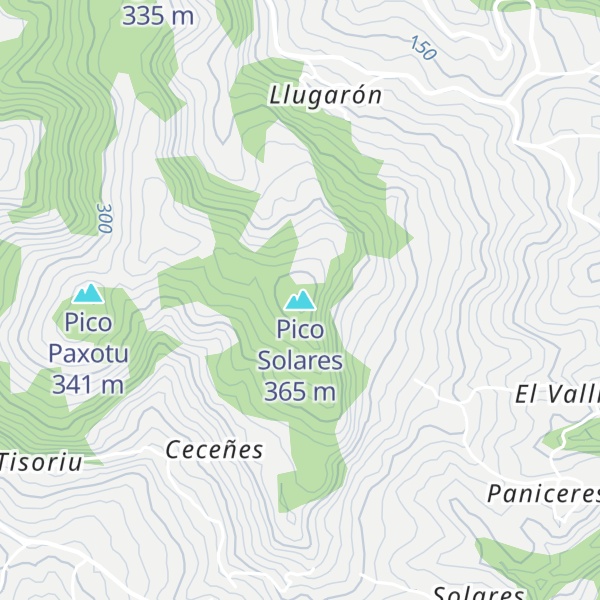 Map of Pico Solares
