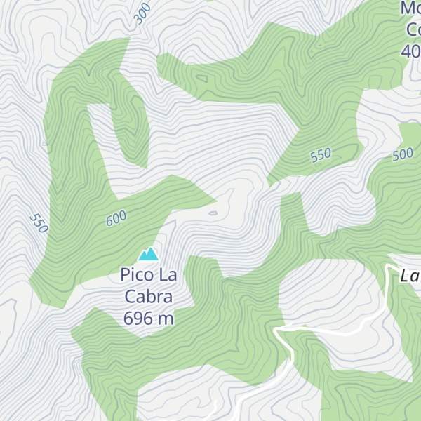 Map of Pico La Cruz
