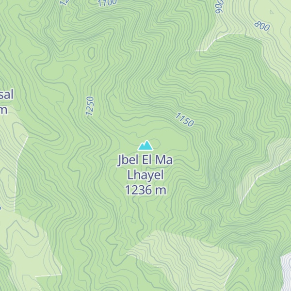 Map of Jbel El Ma Lhayel