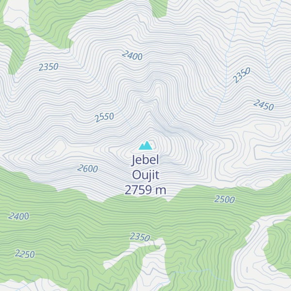 Map of Jebel Oujit