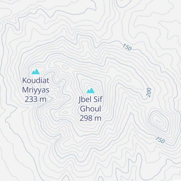 Map of Jbel Sif Ghoul