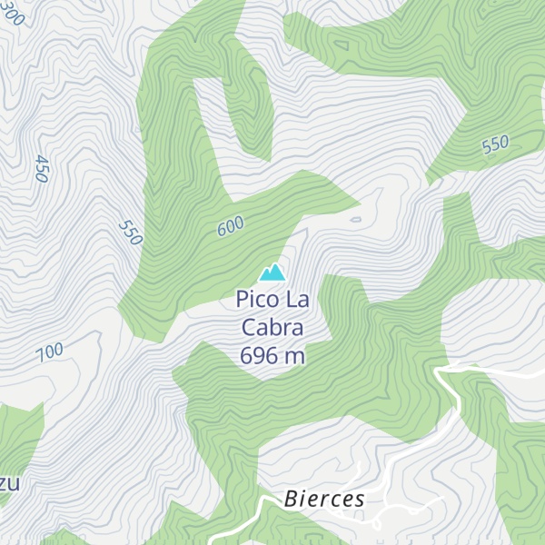 Map of Pico La Cabra