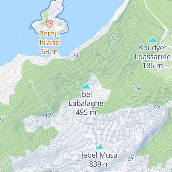 Map of Jbel Labalaghe