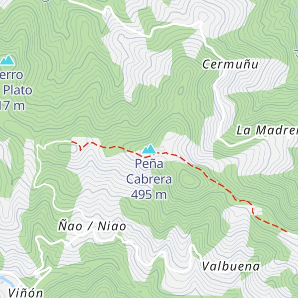 Map of Peña Cabrera
