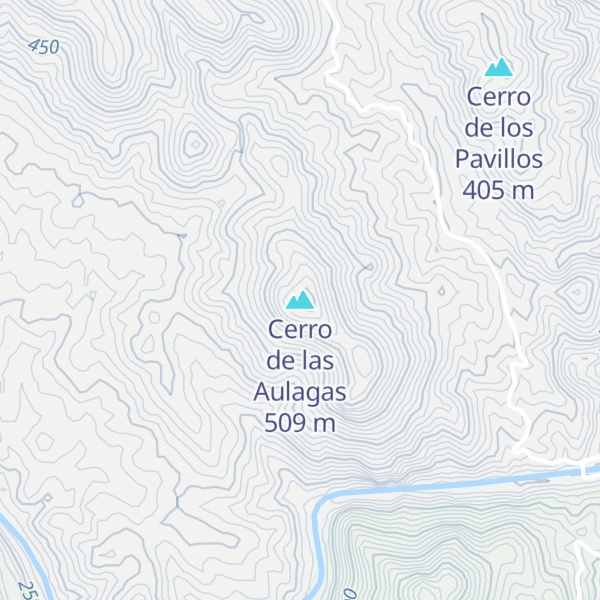 Map of Cerro de las Aulagas